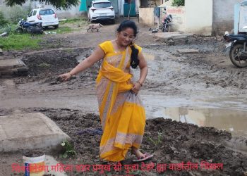 शाईनगर व मुख्य रस्त्यांवरसुद्धा सर्वत्र घाणीचे साम्राज्य