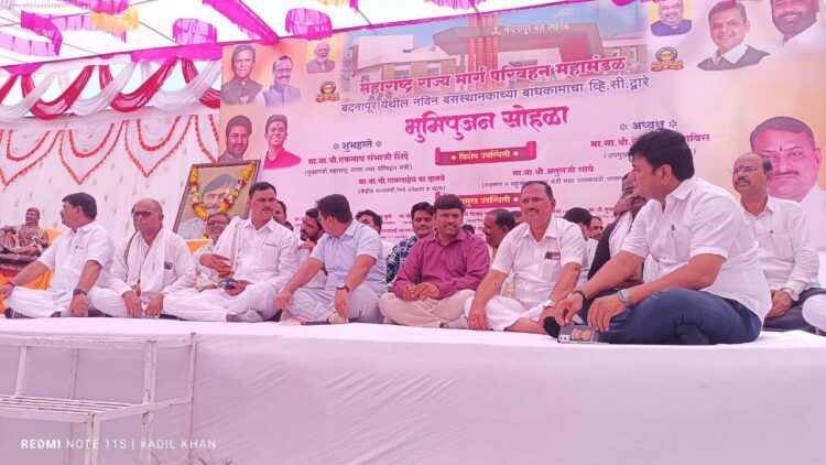 बदनापूर बस स्थानक बांधकामाचा भूमिपूजन सोहळा संपन्न