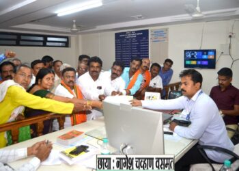 पूर्णा सहकारी साखर कारखाना निवडणुकीत चुडावा गटातून व्यंकटी देसाई यांचा अर्ज दाखल