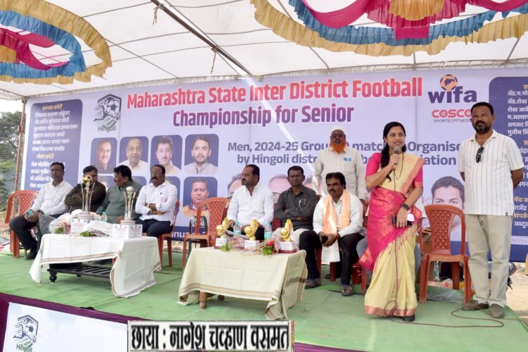 वसमत येथे महाराष्ट्र चॅम्पियनशिप फुटबॉल स्पर्धेस प्रारंभ