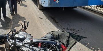 बदनापूर येथे बस मोटारसायकल अपघात,एक जण जागीच ठार